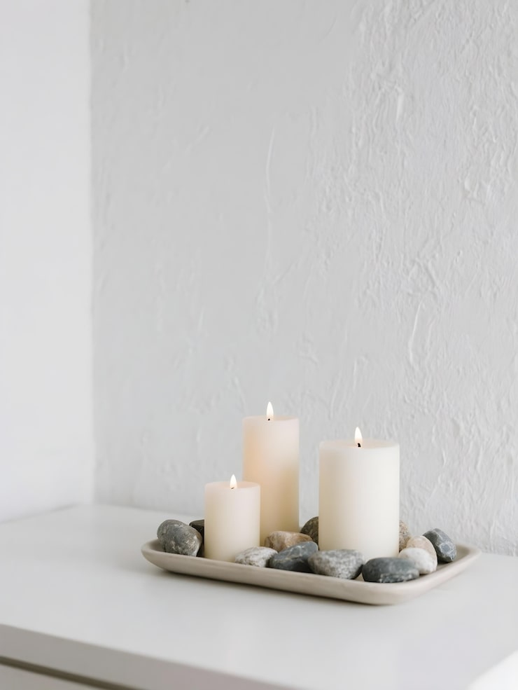 DIY Soy Candle Made from Repurposed Eminence Organics Glass Jars